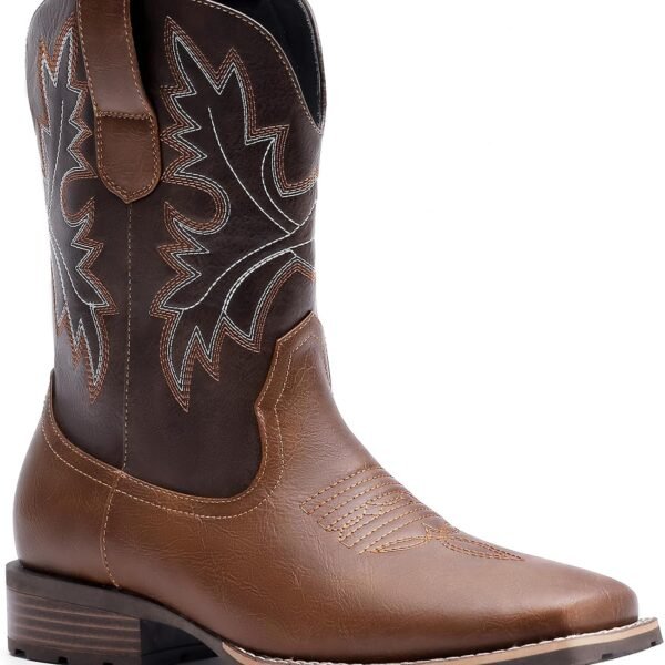 Men’s Lace Up Motorcycle Boots, Casual Biker Style Dress Ankle Boots