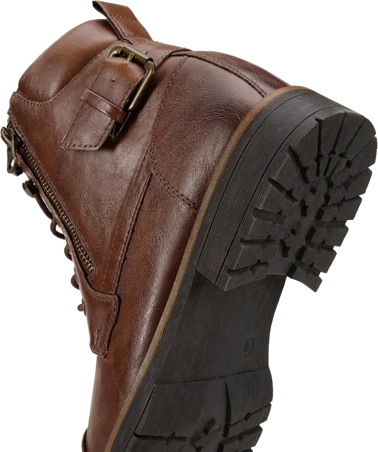 Men’s Western Cowboy Boots, Square Toe Embroidered Slip Resistant Work Ankle Boots Image 2