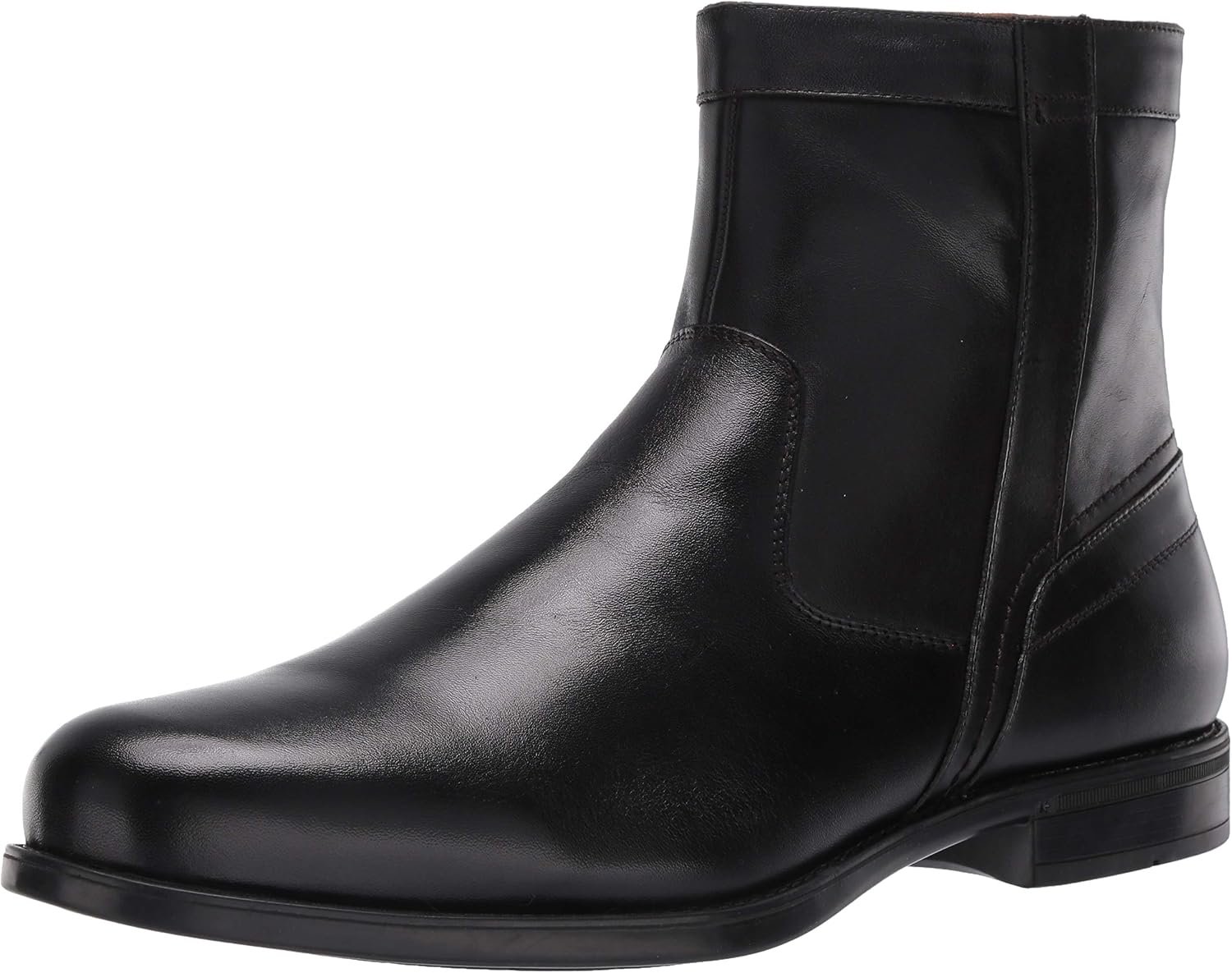 Men’s Fashion Zip Up Ankle Boots, Simple Modern Casual Leather Boots