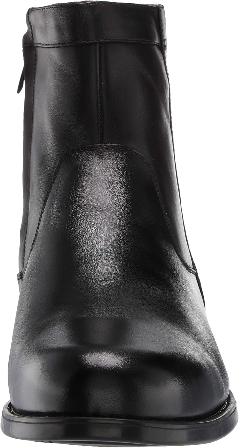Men’s Fashion Zip Up Ankle Boots, Simple Modern Casual Leather Boots Image 2